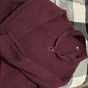 George Deep Red Knit Sweater